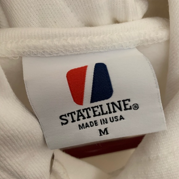 White Hoodie with Colourful Stars Detailing - Picture 3 of 3